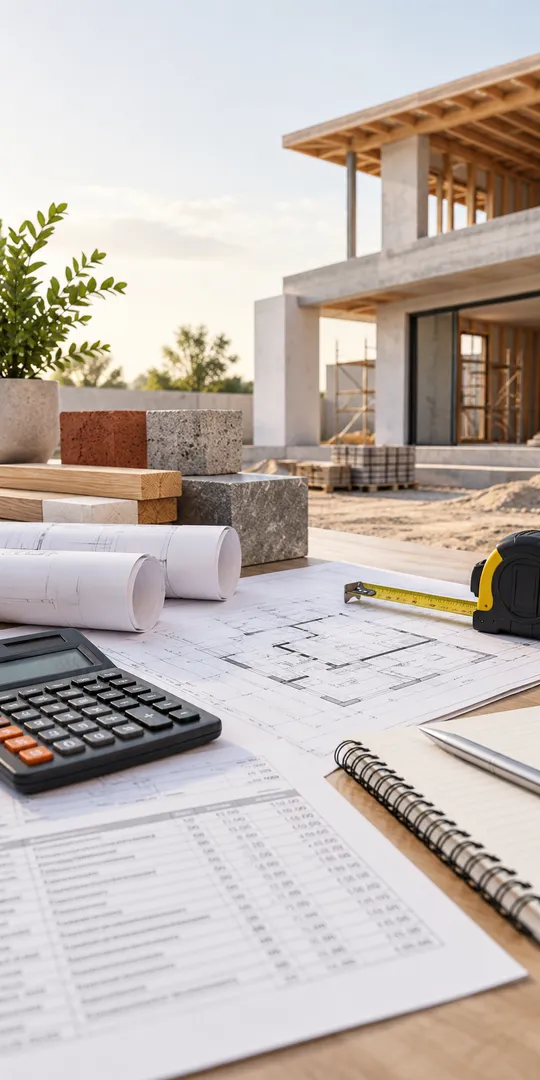 Building cost planning &mdash; drawings, plans and a tape measure